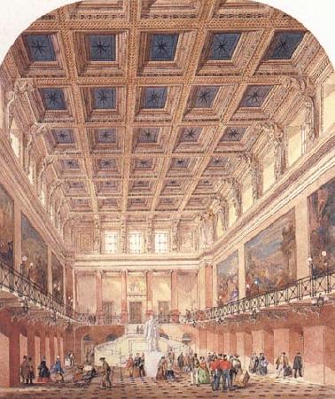 Philip Charles Hardwick The Booking Hall Euston Station China oil painting art